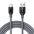 ANKER PowerLine+ USB-C & USB-A ケーブル(USB3．0対応) 1．8m グレー A81690A1-イメージ1