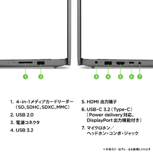 レノボ ノートパソコン IdeaPad Slim 370i アビスブルー 82RK00TPED-イメージ17