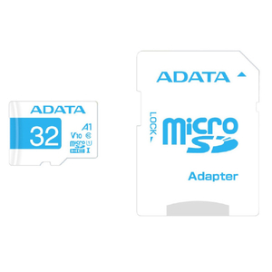 A-DATA microSDHC V10 UHS-1 A1(32GB) ホワイト/ブルー AMSD32GA1V10EDBL-イメージ3