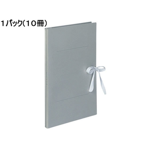 コクヨ ガバットファイル(紙製) A4タテ(ひも付き) グレー 10冊 1パック(10冊) F835904ﾌ-H90M-イメージ1
