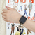 GAACAL Apple Watch Series 7-8 [41mm]用メタリック スワロフスキーフレーム ブラック W00290BK5-イメージ2