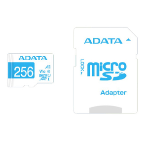 A-DATA microSDXC V10 UHS-1 A1(256GB) ホワイト/ブルー AMSD256GA1V10EDBL-イメージ3