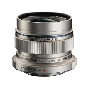 オリンパス 単焦点レンズ M．ZUIKO DIGITAL ED 12mm F2．0 シルバー MZUIKOED12MMF20SLV-イメージ1