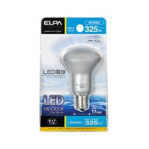 エルパ LED電球 E17口金 全光束325lm(4．2Wミニレフタイプ) 昼光色相当 elpaball LDR4D-H-E17-G610-イメージ1