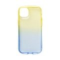 Hamee iPhone 14 Plus用TPUケース IFACE LOOK IN CLEAR LOLLY レモン/サファイア 41-946435