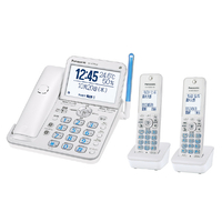 パナソニック デジタルコードレス電話機(受話子機+子機2台タイプ) パールホワイト VE-GD78DW-W