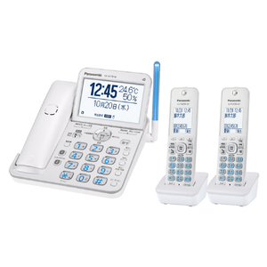 パナソニック デジタルコードレス電話機(受話子機+子機2台タイプ) パールホワイト VE-GD78DW-W-イメージ13