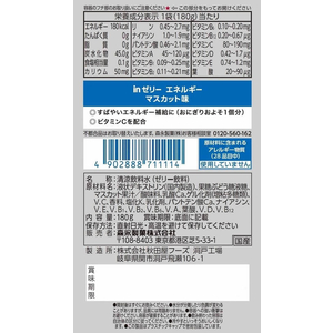 森永製菓 inゼリー エネルギー 180g FCN1638-イメージ2