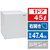 アビテラックス 【右開き】45L 1ドア冷蔵庫 Abitelax ホワイト AR49-イメージ1