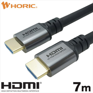 ホーリック ハイスピードHDMIケーブル 7m シルバー HDM70-650SV-イメージ1