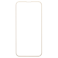 Hamee iPhone 14/13/13 Pro用ラウンドエッジ強化ガラス画面保護シート iFace ベージュ 41-946510