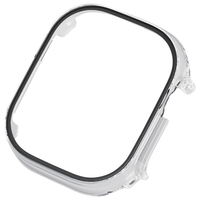 エレコム Apple Watch Ultra(49mm)用フルカバーケース プレミアムゴリラガラス セラミックコート クリア AW-22CFCGOCCR