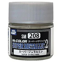 クレオス Mr．カラー スーパーメタリック2 SM208 スーパージュラルミン SM208ｽ-ﾊﾟ-ｼﾞﾕﾗﾙﾐﾝ