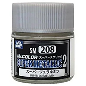 クレオス Mr．カラー スーパーメタリック2 SM208 スーパージュラルミン SM208ｽ-ﾊﾟ-ｼﾞﾕﾗﾙﾐﾝ-イメージ1