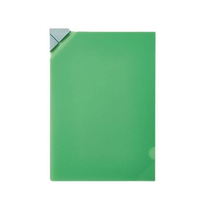 キングジム ナナメクリ ファイル(透明) A4 緑 FCC5201-580Tﾐﾄ-イメージ1