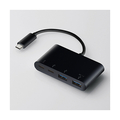 エレコム USB Type-Cコネクタ搭載USBハブ(PD対応) ブラック U3HC-A423P5BK