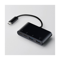エレコム USB Type-Cコネクタ搭載USBハブ(PD対応) ブラック U3HCA423P5BK