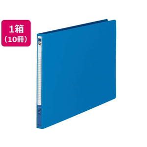 コクヨ レターファイル(色厚板紙) B4ヨコ とじ厚12mm 青 10冊 1箱(10冊) F835929-ﾌ-559B-イメージ1
