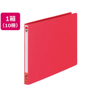 コクヨ レターファイル(色厚板紙) A4ヨコ とじ厚12mm 赤 10冊 1箱(10冊) F835931-ﾌ-555R