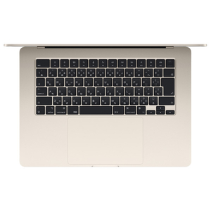 Apple 15インチMacBook Air： 8コアCPUと10コアGPUを搭載したApple M3チップ 8GB 512GB SSD スターライト MRYT3J/A-イメージ2