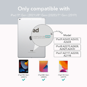 ESR iPad 10．2インチ(第9/8/7世代)用Ascend三つ折りケース Ascend Trifold with Clasp Black ESR050-イメージ9