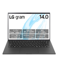 LG Electronics Japan ノートパソコン LG gram オブシディアンブラック 14Z90S-VP55J