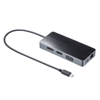 サンワサプライ USB Type-C ドッキングステーション ブラック USB-DKM2BK