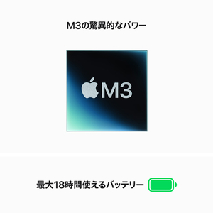 Apple 15インチMacBook Air： 8コアCPUと10コアGPUを搭載したApple M3チップ 8GB 512GB SSD ミッドナイト MRYV3J/A-イメージ4