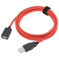 ルートアール 急速充電用USB延長ケーブル(1．5m) 赤 RC-UHCE15R