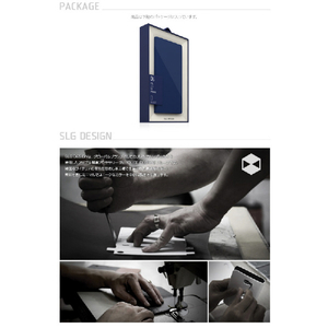 SLG Design iPhone XR用Temponata Leather Back case ブルー × タン SD13667I61-イメージ12