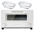 バルミューダ トースター BALMUDA The Toaster ホワイト×HARIO 耐熱ガラス製グラタン皿セット! K05AWH+HGZO1812 K05AWH+HGZO1812SET-イメージ2