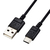 エレコム 極細USB Type-Cケーブル(1．0m) ブラック MPA-ACX10BK-イメージ1