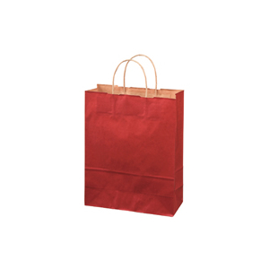 スーパーバッグ カラー紙手提げ袋 S 赤 200枚 1箱(200枚) F807778-92660220-イメージ1