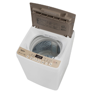 ハイセンス 7.5Kg全自動洗濯機 シャンパンゴールド/ホワイト HW-DG75C-イメージ4