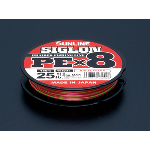 サンライン SIGLON PE X8 マルチカラー 150m #0.6／10lb FCP8189-イメージ1