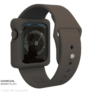 EYLE Apple Watch Series 6/5/4/SE用ケース付きバンド 40mm TILE CHARCOAL XEA04-TL-CH-イメージ3