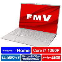 富士通 ノートパソコン e angle select LIFEBOOK フロストグレー FMVU90H1HE