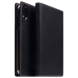 SLG Design iPhone XR用ケース Minerva Box Leather Case ブラック SD13684I61-イメージ1
