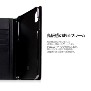 SLG Design iPhone XR用ケース Minerva Box Leather Case ブラック SD13684I61-イメージ7