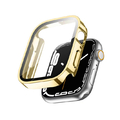 GAACAL Apple Watch Series 4-6/SE1-2 [40mm]用「直角フレーム」強化ガラス一体型全面保護ケース ゴールド W00299G2