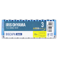 アイリスオーヤマ 乾電池 BIGCAPA basic 単3形10本パック LR6BB/10P