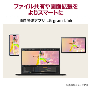 LGエレクトロニクス ノートパソコン LG gram Pro オブシディアンブラック 17Z90SP-MA78J-イメージ5