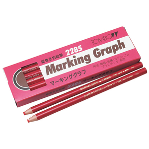 トンボ鉛筆 マーキンググラフ 赤 12本 赤1ダース(12本) F8020532285-25-イメージ1