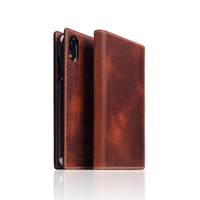 SLG Design iPhone XR用ケース Badalassi Wax case ブラウン SD13690I61