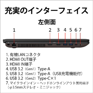 富士通 ノートパソコン e angle select LIFEBOOK NHシリーズ ブライトブラック FMVN90H1BE-イメージ13