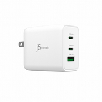 j5 create 65W GaN 3ポート USB PD急速充電器 ホワイト JUP3365