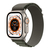 Apple Apple Watch Ultra(GPS + Cellularモデル)- 49mm チタニウムケースとグリーンアルパインループ - S MNHJ3J/A-イメージ1
