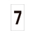 日本緑十字社 数字ステッカー 7 数字-7(小) 30×15mm 10枚組 オレフィン FC015GE-8151354-イメージ1