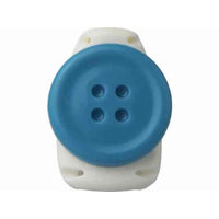 ソニック キッズクリップ ボタン 服に穴が開かない名札留め ブルー F130995SK-1570-B