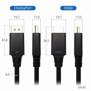 ホ－リック Displayport→HDMI変換ケーブル 3m DPHA30-696BB-イメージ8